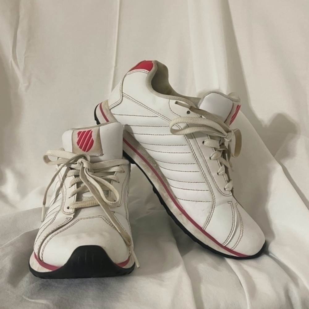K Swiss Womens Running Shoes Pink White Size 7.5 - Picture 13 of 14